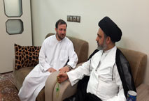مع فضيلة السيد محمد القبانجي مدير مركز الدراسات التخصصية في الإمام المهدي عج ـ رمضان 1435